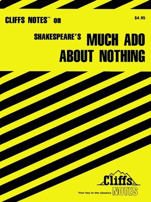 CliffsNotes on Shakespeare's Much Ado About Nothing - ebook